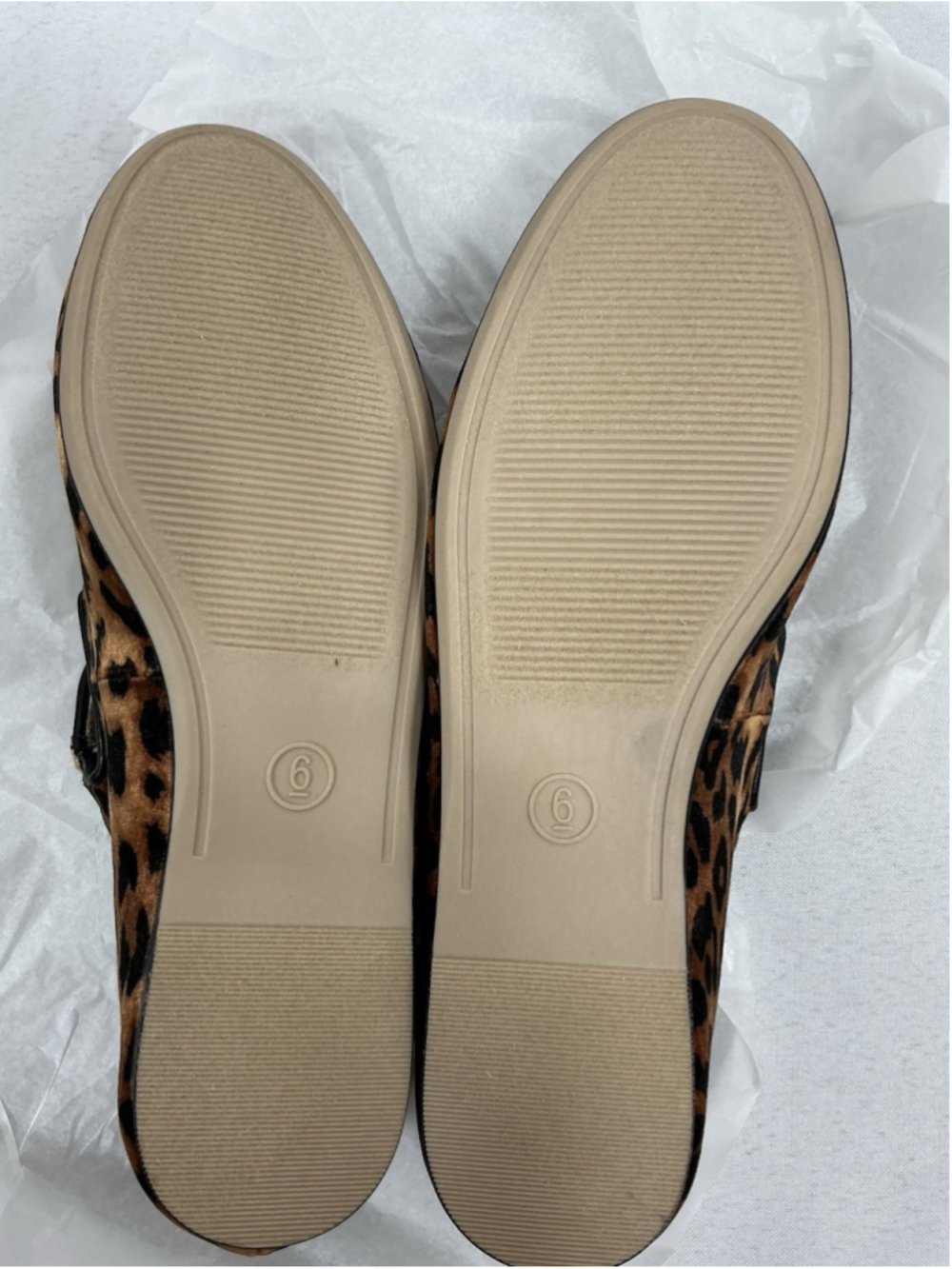 Womans New In Box A New Day Tamsin Leopard Print Mary Jane Flats 10 - Picture 5 of 6
